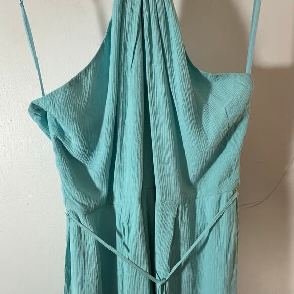 TOCCIN O-Ring Halter Neck Jumpsuit in Mist Size 14 - Picture 5 of 12